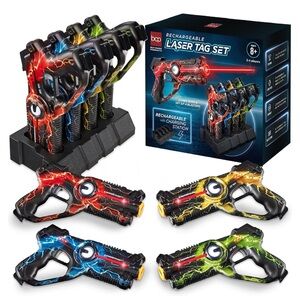 BCP Rechargeable Laser Tag Blaster Set - Vibrant Colors